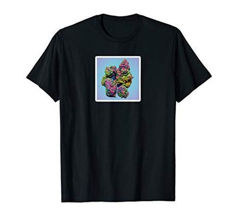Marijuana Design Colorful Cannabis Weed Print Graphic Design T-Shirt