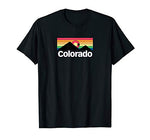Colorado Retro Vintage Mountain Sunset Design T-Shirt