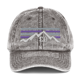 Colorado Purple Sunset Baseball Retro Cotton Twill Cap