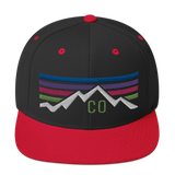 Colorado Retro Sunset Mountain Classic Snapback Hat