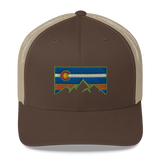 Colorado Flag Colorado Underground Retro Trucker Cap