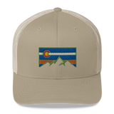Colorado Flag Colorado Underground Retro Trucker Cap