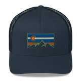 Colorado Flag Colorado Underground Retro Trucker Cap