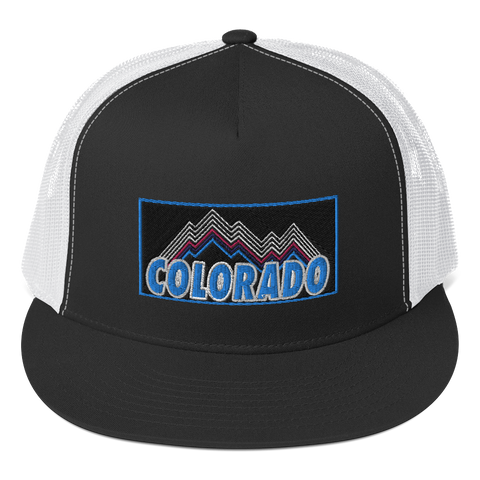 Colorado Mountain Retro Design Colorado Underground Trucker Cap