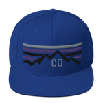 Colorado Retro Summer Sunset Baseball Classic Snapback Hat