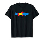 Colorado Flag, Fishing, and Outdoors Graphic Design T-Shirt