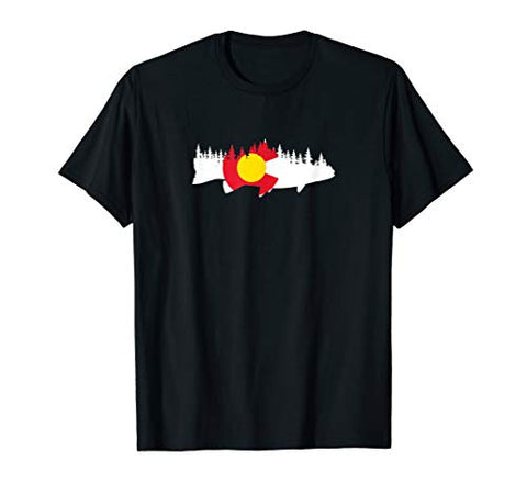Colorado Fishing Graphic Design T-Shirt