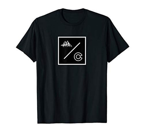 Colorado Underground Box Logo CO Mountain and Flag Design T-Shirt