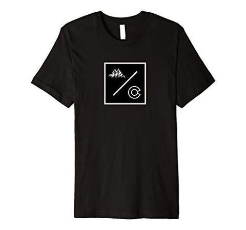 Colorado Underground Box Logo CO Mountain and Flag Design Premium T-Shirt