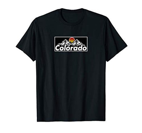 Colorado Mountain Retro Modern CO State Design T-Shirt