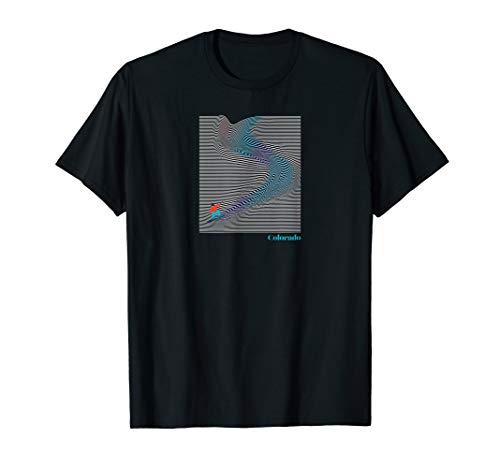 Tahoe Mountains - T-Shirt - Blue - Chickadee Art Collective