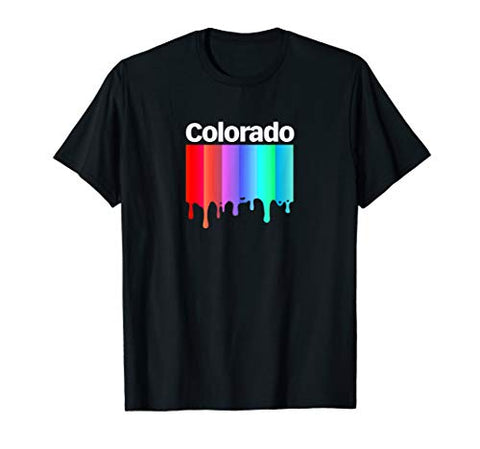 Retro Colorado Vintage Colorful Colorado Gifts Design MCMA T-Shirt