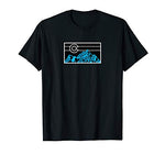 Colorado Mountain and Flag Geometric Design T-Shirt