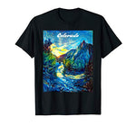 Colorado Mountain Art CO Flag Graphic Design by MCMA T-Shirt