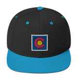Colorado State Flag Box Logo Classic Snapback Hat