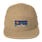 Colorado Retro Mountain Logo Five Panel Cap