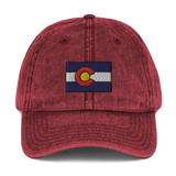Colorado Flag Colorado Underground Vintage Cotton Twill Cap