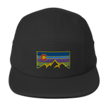 Colorado Mountain Retro Logo Five Panel Cap