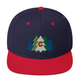 Colorado Flag Forest Trees Classic Snapback Hat