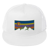 Colorado Underground Logo Colorado Flag Retro Patch Trucker Cap