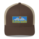 Colorado Retro Design Retro Trucker Hat