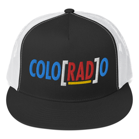 Colo[RAD]o 3D Puff Flat Bill Trucker Cap