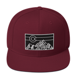 Geometric Colorado Mountains Classic Snapback Hat