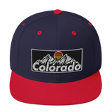 Colorado Retro Mountains Classic Snapback Hat