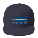 Colorado Mountains Box Logo Classic Snapback Hat
