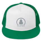 Colorado Tree Design Classic Flat Bill Trucker Hat