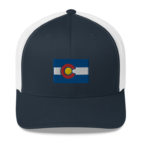 Colorado Flag Retro Trucker Cap