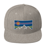 Colorado Retro Mountains Classic Snapback Hat