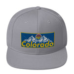 Colorado Retro Mountains Classic Snapback Hat