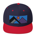 Colorado Geometric Mountains Classic Snapback Hat