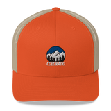 Colorado Mountains Classic Retro Trucker Hat