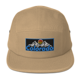 Colorado 80s 90s Mountain Logo Five Panel Cap