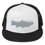 Trout Forest Classic Flat Bill Trucker Hat
