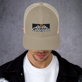 Colorado Vintage Design Retro Trucker Cap