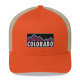 Colorado Mountains Retro Trucker Hat